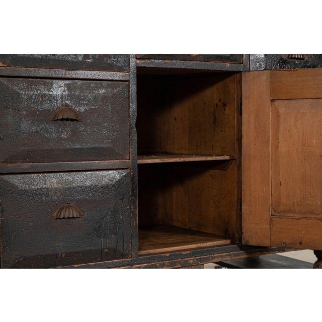 19th Century English Painted Pine Dresser Base For Sale - Image 16 of 18