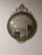Metal Round Wall Mirror in Gilt Metal with Scrollwork, 1950s For Sale - Image 7 of 7