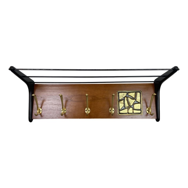 Boomerang Wall-Mounted Coat Rack by A. Hendrickx for Belform, 1960s For Sale