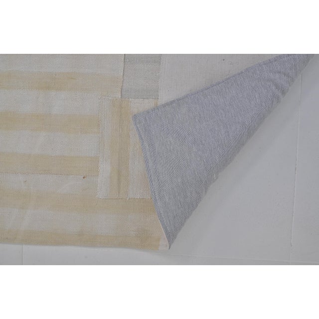 Neutral Oushak Antique Hallway Runner For Sale In Phoenix - Image 6 of 10