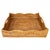 Artifacts Rattan Scallop Collection Square Tray in Honey Brown - 24" For Sale In Houston - Image 6 of 6