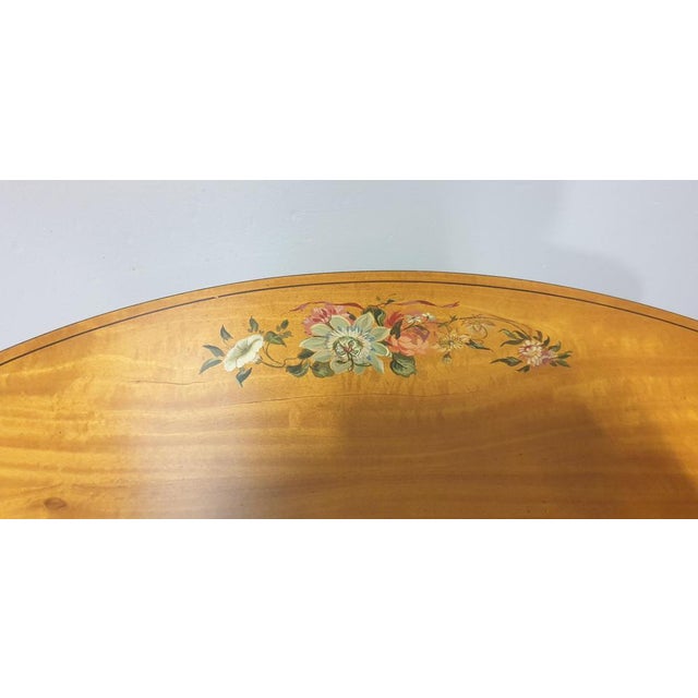 Vintage Satinwood Painted Occasional Table For Sale - Image 5 of 7