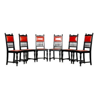 Gründerzeit Dining Chairs, Set of 6 For Sale