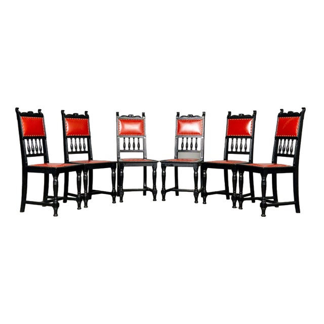 Gründerzeit Dining Chairs, Set of 6 For Sale