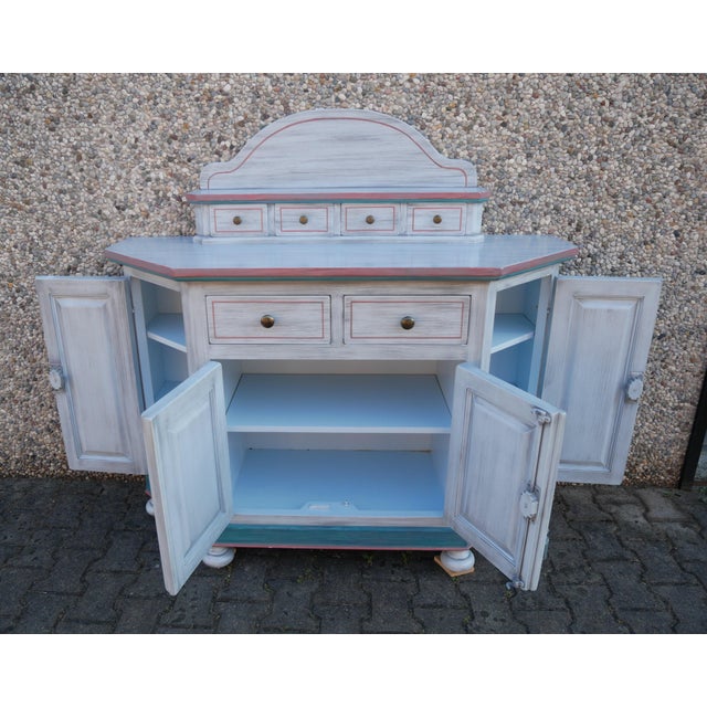 Vintage Lacquered Corner Sideboard. 1990s For Sale - Image 6 of 16