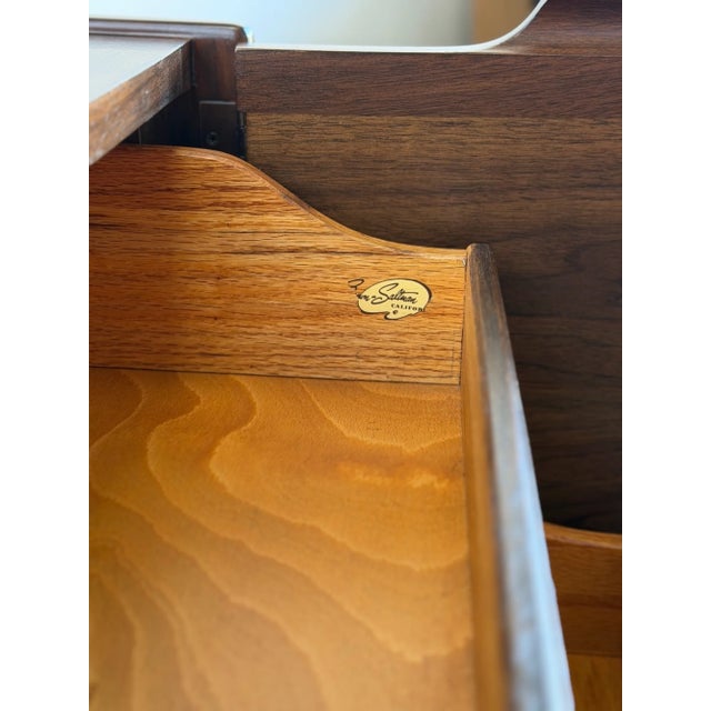 Pair of Mid Century Nightstands by John Caldwell for Brown Saltman For Sale - Image 9 of 18