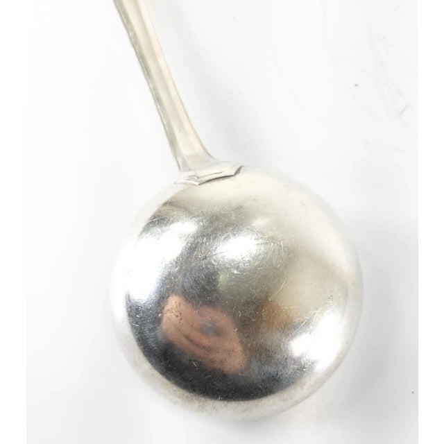 Early 20th Century French Christofle Alfenide Silverplate Soup or Punch Serving Ladle For Sale - Image 10 of 11