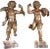 17th C. Italian Carved Giltwood Cherubs For Sale