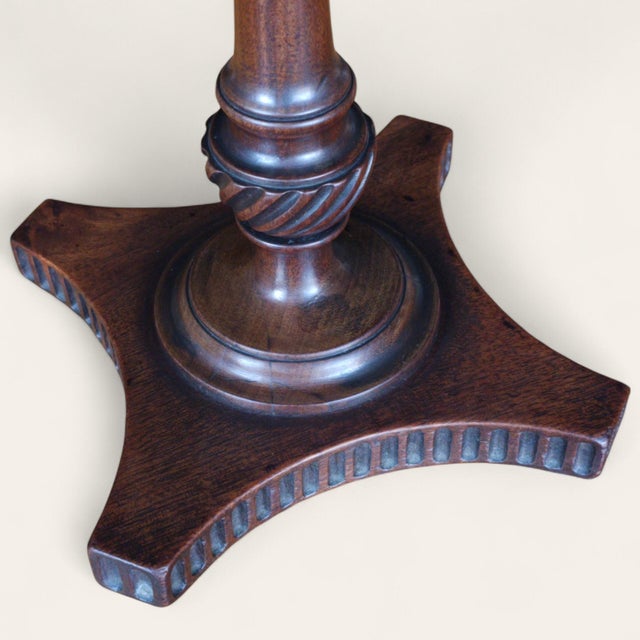 Early 19th Century Early 19th Century English Mahogany Table-Top Stands, Near Pair For Sale - Image 5 of 9