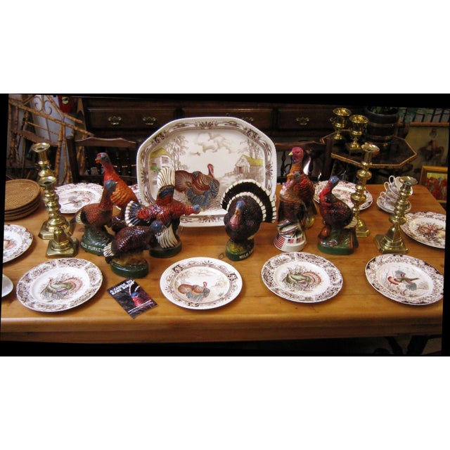 Brown Large Mid 20th Century Wild Turkey Decanters- Set of 8 For Sale - Image 8 of 11