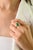 Early 21st Century Antique 8 Prong Set 2.68 Ct Emerald Diamond Ring in 14k Gold Size 7 For Sale - Image 5 of 15