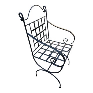 Moroccan Wrought Iron Chair For Sale