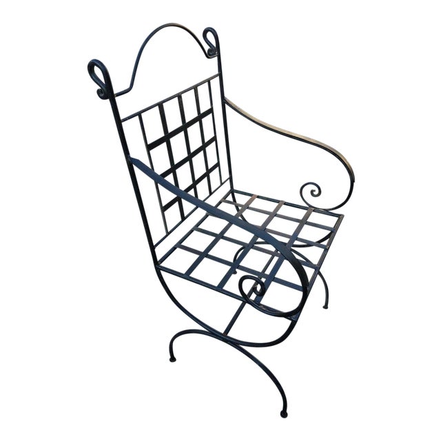 Moroccan Wrought Iron Chair For Sale