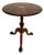 Traditional Flame Mahogany Pedestal Table With Inlaid Sunburst Top & Ball and Claw Feet For Sale