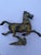 Metal Vintage Han Dynasty Style "Flying Horse of Gansu" Heavy Cast Metal Statue For Sale - Image 7 of 12
