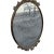 Italian Solid Brass Oval Wall Mirror Vintage Decorative Hanging Mirror For Sale - Image 11 of 14