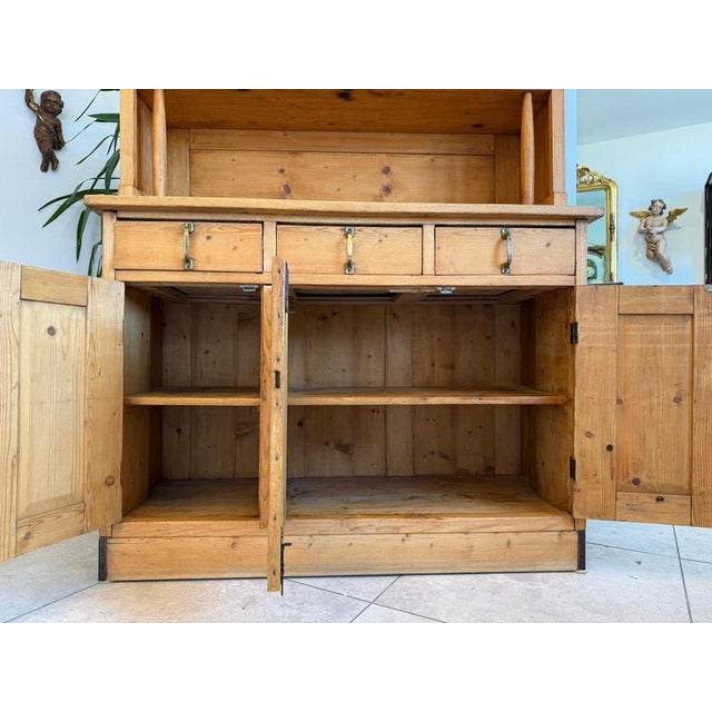 Brown Art Nouveau Kitchen Cupboard, 1890s For Sale - Image 8 of 10