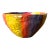 Vintage Boho Striped Studio Pottery Bowl For Sale