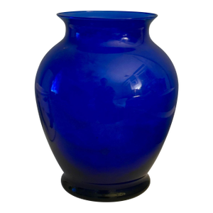 Libbey Cobalt Blue Vase