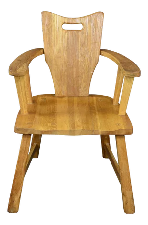 1950s A. Brandt Ranch "Cowboy Classics" Oak Arm Chair