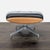 Vintage Heywood-Wakefield Mid Century Modern Black Leather Lounge Chair & Ottoman For Sale - Image 9 of 18