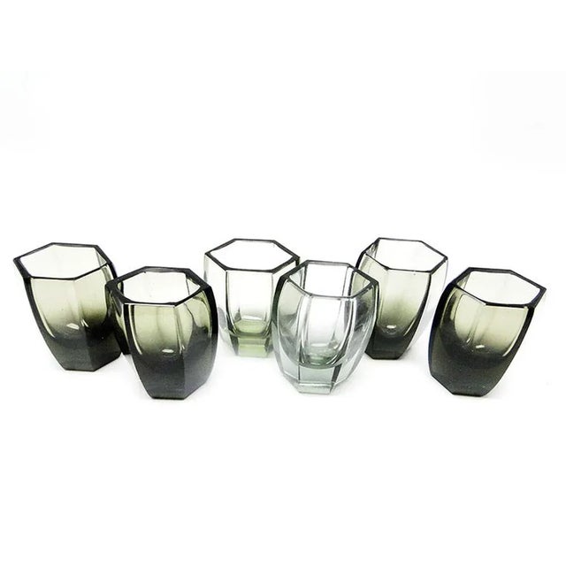 Art Deco Vodka Shots, 1950s, Set of 6 For Sale - Image 13 of 13