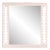 Fleur Home Audubon Spruce Square Mirror in Pink Ground, 24x24 For Sale