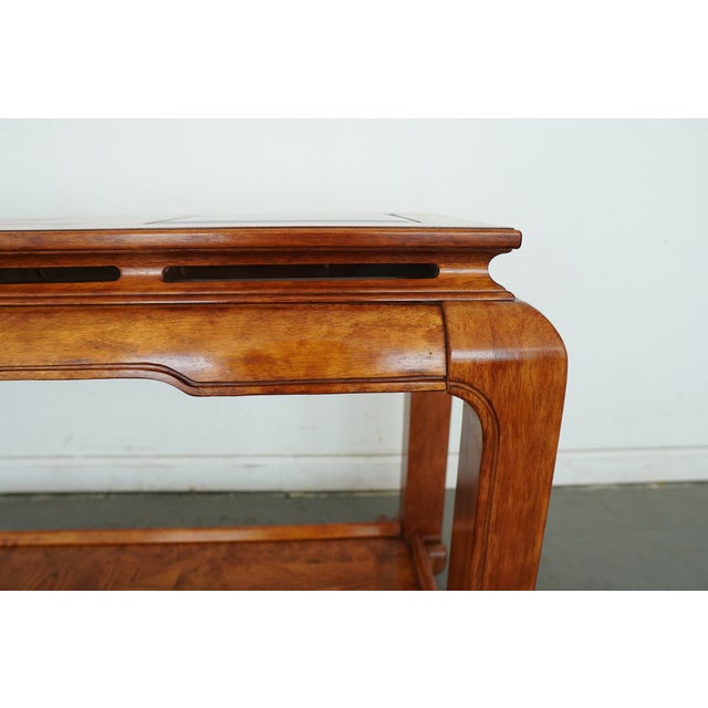 Vintage Century Furniture Burlwood Console Table For Sale - Image 10 of 13