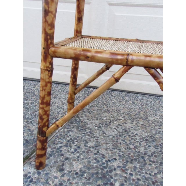 Antique English Tiger Bamboo Table For Sale - Image 14 of 16