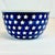 1980s Arts & Crafts Americana Stars Boleslawiec Polish Pottery Serving Bowl For Sale - Image 4 of 9