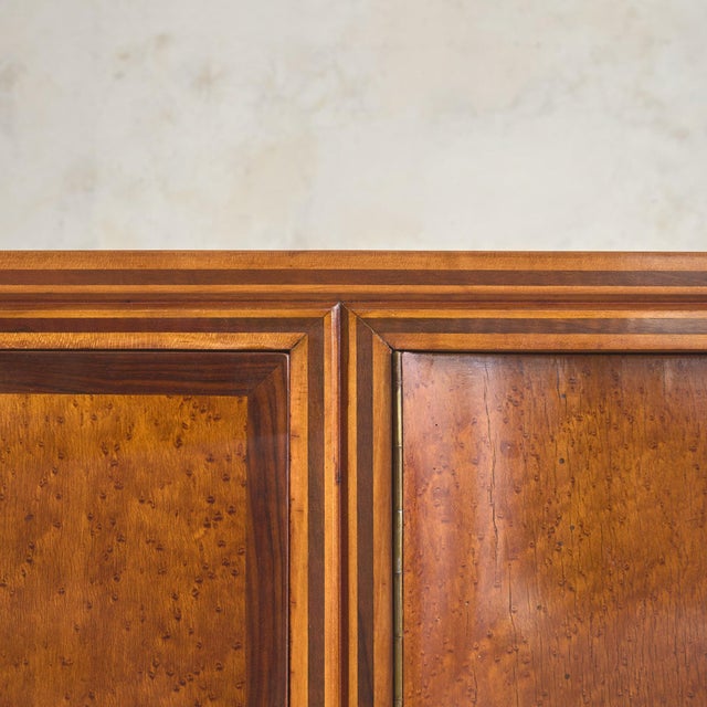 French Rosewood Sideboard with Brass Hardware, 1940s For Sale - Image 11 of 11