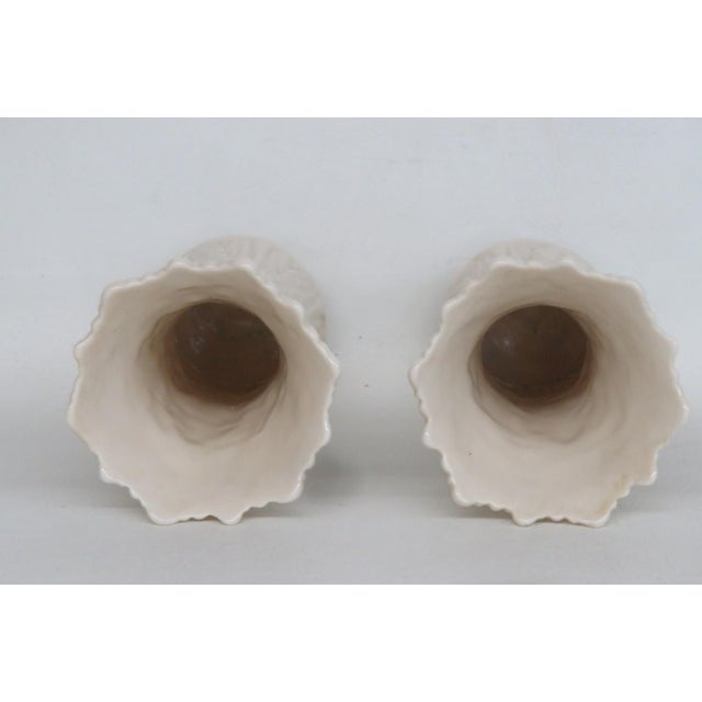 Lenox China Pair of 2 Ivory Porcelain Woodland Vases Acanthus Leaf Pattern 4929b For Sale - Image 10 of 15