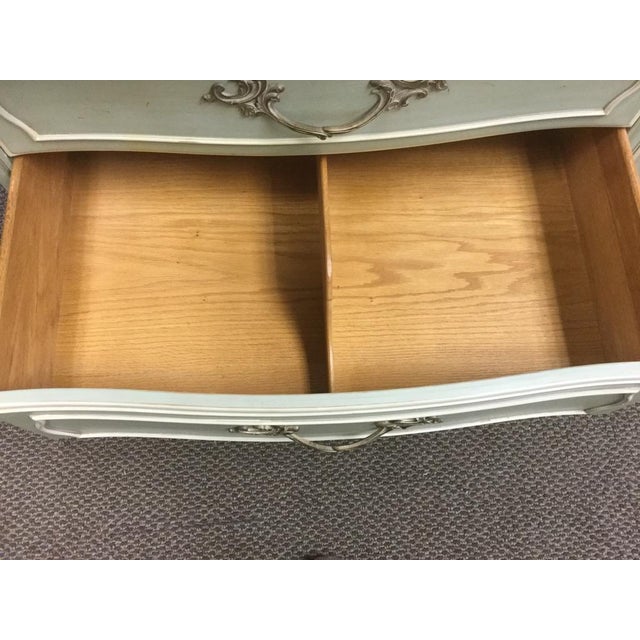 Stunning mid-century French dresser in the most dreamy Robin's Egg Blue color, in excellent condition. Solid hardwood...