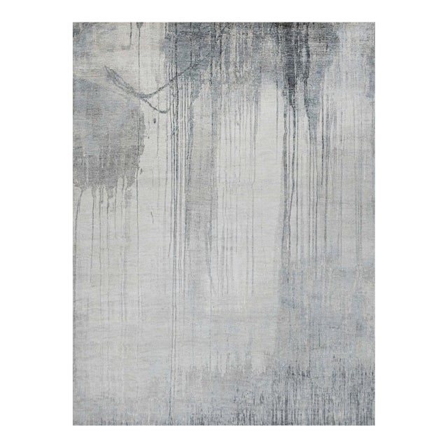 Handmade Wool Pile Modern Design Rug. 9' X 12' For Sale