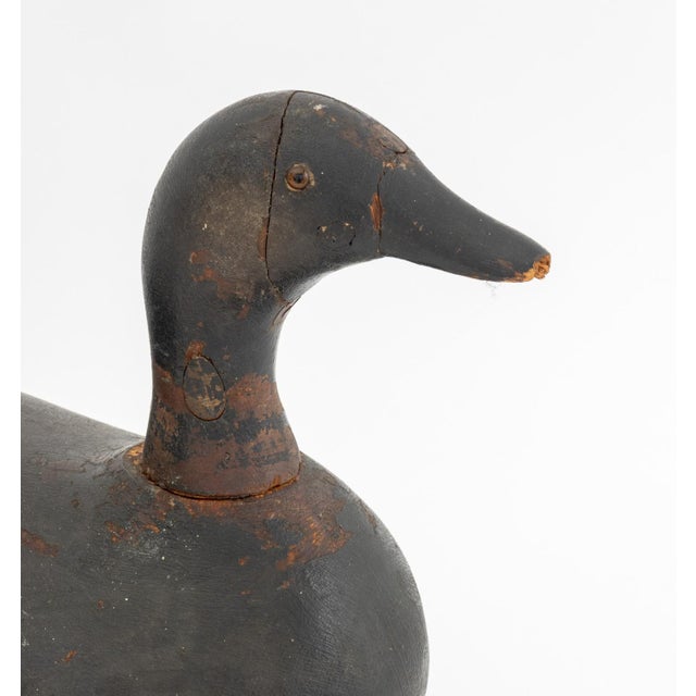 Folk Art American Painted and Carved Wood Duck Decoys, 2 For Sale - Image 3 of 14