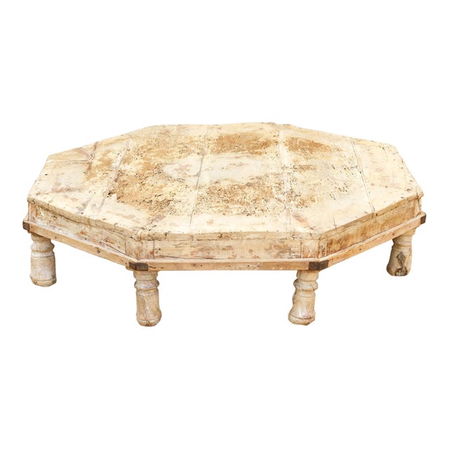 Antique Weathered Wood Indian Bajot For Sale