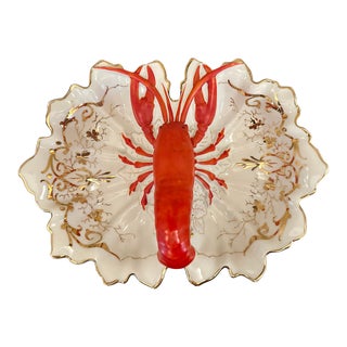 Late 19th-Century Carl Teilsch Altwasser Porcelain Divided Lobster Dish For Sale
