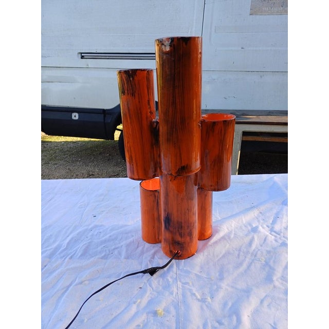 Vintage Ceramic Lamp by Honoré Camos, 1950s For Sale - Image 3 of 11