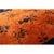 Textile 1920s Antique Orange Vase Floral Buterfly Chinese Handknotted Art Deco Wool Rug For Sale - Image 7 of 9