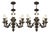 19th Century Elegant French Bronze Chandeliers - a Pair For Sale