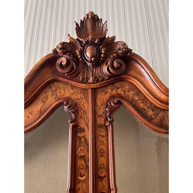 Wood Louis XV Display Cabinet with Glass Doors, 1900s For Sale - Image 7 of 12