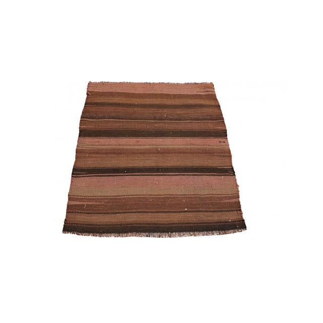 Handwoven vintage decorative mini wool rug from Kars region of Tukey. Approximatelly 45-55 years old. In very good...