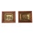 Antique Copper Panels With Relief Scenes Bas-Relief in Embossed Brass Circa 19th Century, Signed Raphael - Set of 2 For Sale