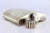 Smooth Silver Whiskey Flask For Sale - Image 4 of 8