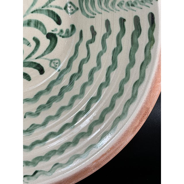 Large Spanish Fajalauza Ceramic Lebrillo Bowl For Sale - Image 5 of 11
