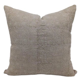Hand-Block Printed Decorative Cushion Cover Thick Linen 22x22 Inch- 8Kamal For Sale