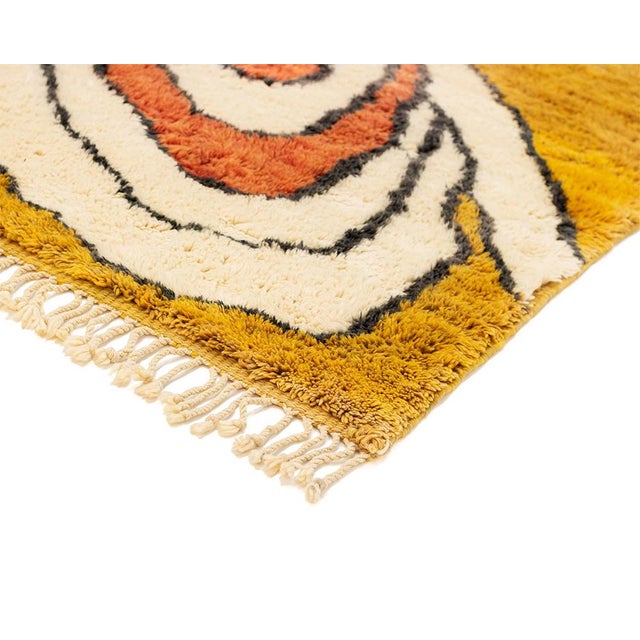 Textile Abstract Hand-Knotted Wool Rug | 15'1" X 10'11" | One of a Kind Statement Rug For Sale - Image 7 of 12