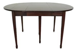 Vintage Mahogany Drop-Leaf Dining Table