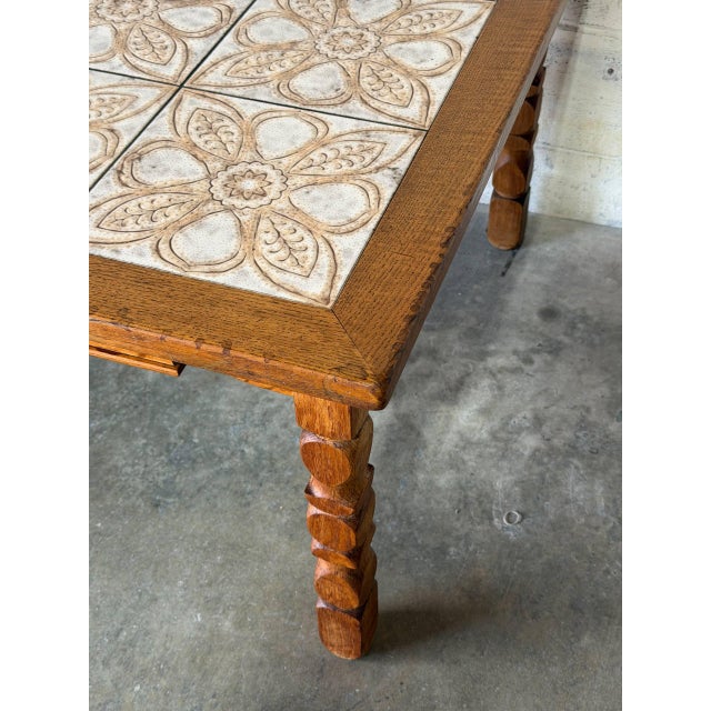Oak Tiles Coffee Table Danish Mid-Century Modern 1960s For Sale - Image 10 of 11