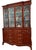 Traditional Circa 1940s - 50s. Flamed Mahogany Breakfront China Closet Cabinet Bookcase, For Sale - Image 3 of 7